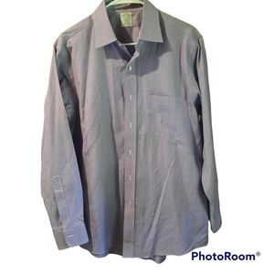 Brooks Brothers superfine cotton lilac plaid button-down shirt 16.5-33